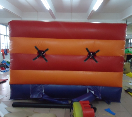 Jogo de corrida de bungee inflável ao ar livre para duas pessoas Desafio Corrida Dupla Faixas Jogos infláveis interativos