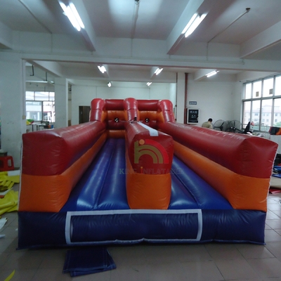 Jogo de corrida de bungee inflável ao ar livre para duas pessoas Desafio Corrida Dupla Faixas Jogos infláveis interativos