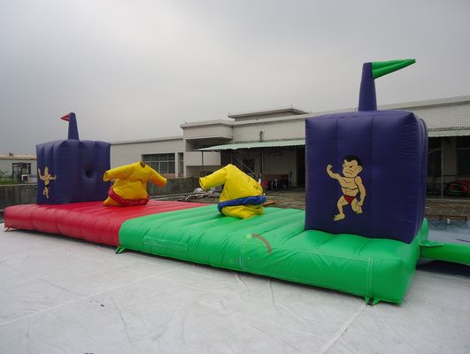 Casa de salto inflável de carnaval de jogos de alta qualidade, ternos de sumô, corrida de bungee para adultos e crianças ﻿