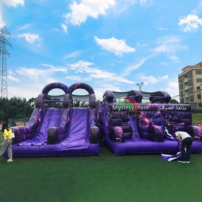 Actividades esportivas comerciais ao ar livre Adultos Bouncer Curso de obstáculos Infláveis para crianças