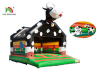 Castelo Bouncy inflável personalizado das vacas pretas de 6.6*5.0*5.7m com impressão de EN71 Digitas
