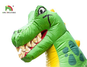 Casa inflável personalizada do salto dos dinossauros do tamanho/castelo Bouncy da criança com corrediça