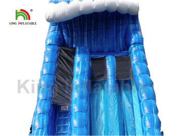 A corrediça de água inflável exterior da única pista azul para o adulto personalizou 15 * 5m EN71