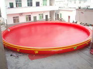 Piscina inflável redonda vermelha do PVC/associações de água portáteis para adultos e crianças