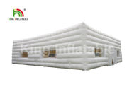 Cor branca barraca inflável do cubo de 11 x de 6m para o arrendamento/o anúncio da cabine inflável