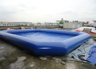 Grandes piscinas infláveis portáteis móveis com cor personalizada, material macio do PVC