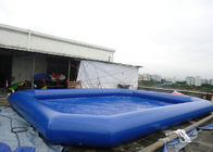 Grandes piscinas infláveis portáteis móveis com cor personalizada, material macio do PVC