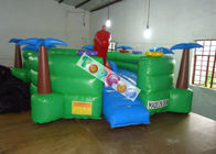 campo de jogos inflável da tartaruga do parque de diversões de encerado do PVC de 0.45mm com corrediça e túneis