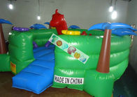 campo de jogos inflável da tartaruga do parque de diversões de encerado do PVC de 0.45mm com corrediça e túneis