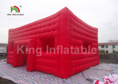 Barraca inflável do evento do quadrado vermelho da dupla camada com PVC Eco material amigável