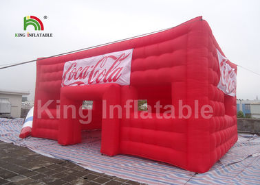 Barraca inflável do evento do quadrado vermelho da dupla camada com PVC Eco material amigável