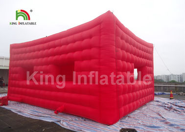 Barraca inflável do evento do quadrado vermelho da dupla camada com PVC Eco material amigável