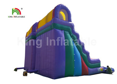 Corrediça de água inflável dobro do PVC de Plato com piscina garantia de 1 ano