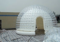 Barraca inflável semi transparente da bolha/barraca da jarda com o encerado branco do PVC