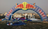 período de 12m pelo arco inflável Oxford da tela alta de 4m para a promoção para a propaganda Red Bull