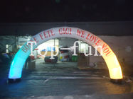 Arco inflável com o arco inflável conduzido qualidade clara/boa para a venda/arcos para anunciar