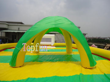 Encerado inflável colorido do PVC da barraca 0.6mm da casa de praia do verde do casamento do evento