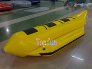 3 barco de banana amarelo inflável Inflatables da água de encerado do PVC da pessoa 0.9mm/barco de banana inflável venda quente