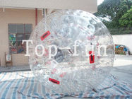 Bola inflável de Zorb da segurança transparente do jogo da água para o campo de jogos dos esportes
