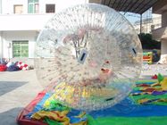 bolas infláveis brilhantes transparentes do zorb das rampas do PVC de 1.0mm para o divertimento exterior da água