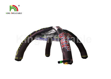 preto do PVC de 0.55mm que anuncia a barraca inflável exterior do evento com tipo da aranha da impressão