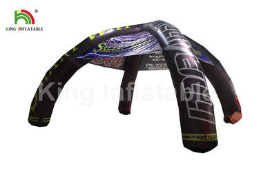 preto do PVC de 0.55mm que anuncia a barraca inflável exterior do evento com tipo da aranha da impressão