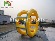círculo do amarelo de encerado do PVC de 0.9mm/brinquedo infláveis água do rolo para jogos da água do divertimento