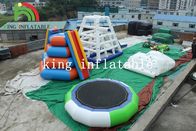 5m brinquedo inflável da água do PVC trampolim inflável verde/branco de D para adultos