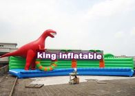 Banco inflável colorido da costa do dinossauro feito sob encomenda para a associação inflável enorme do parque da água