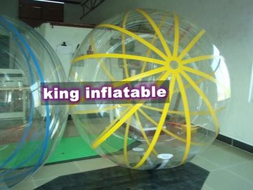 bolas coloridas da água do zíper de 1.0mm TPU transparentes para o parque de Amusemnt