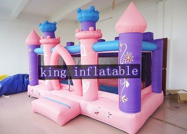 Casas ideais comerciais cor-de-rosa da princesa Bouncy para o jogo macio da criança/crianças