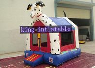 O salto comercial inflável personalizado do projeto do cão da segurança da cor abriga temático animal para crianças