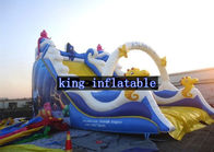 O tema dos animais de mar inflável seca o divertimento inflável de encerado do PVC do OEM das corrediças para crianças