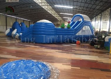 Parques infláveis exteriores adultos da água, equipamento do jogo do curso de obstáculo da associação