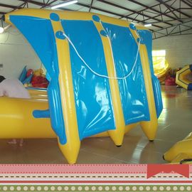 Pvc de Durabla barco de banana da pesca com mosca do dobro da forma das cores vívidas de plato do vário