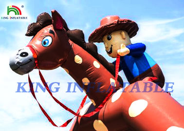 Castelo Bouncy inflável do vaqueiro gigante para que os adultos e as crianças comemorem