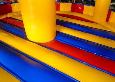 Castelo de salto inflável do carrossel comercial, casa inflável da abóbada com etapa