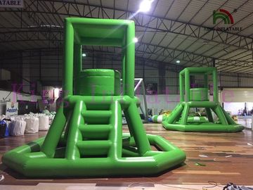 Grande brinquedo inflável selado quente de encerado do PVC da água da torre de protetor da água para o parque da água
