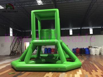 Grande brinquedo inflável selado quente de encerado do PVC da água da torre de protetor da água para o parque da água