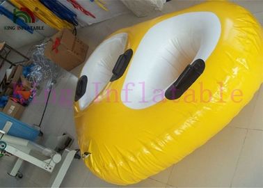 Boia inflável do amarelo do brinquedo da água de encerado do PVC dos bens 0.9mm Plato para o parque da água