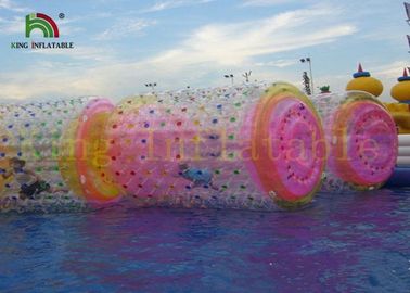 Rolo inflável do brinquedo da água transparente gigante do PVC/TPU para crianças e adultos