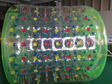 Rolo inflável do brinquedo da água transparente gigante do PVC/TPU para crianças e adultos