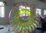 Brinquedo da água do arco-íris feito sob encomenda/PVC/TPU infláveis do rolo calor de 2.4m x de 2.8m - selado
