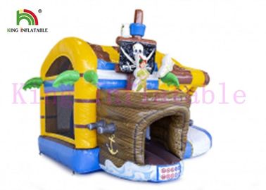 Cor de salto inflável do OEM do castelo do pirata do PVC do costume 0.55mm para adultos e crianças