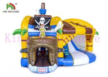 Cor de salto inflável do OEM do castelo do pirata do PVC do costume 0.55mm para adultos e crianças