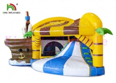 Cor de salto inflável do OEM do castelo do pirata do PVC do costume 0.55mm para adultos e crianças