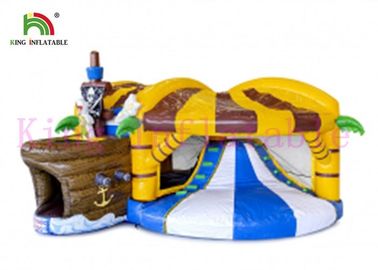 Cor de salto inflável do OEM do castelo do pirata do PVC do costume 0.55mm para adultos e crianças