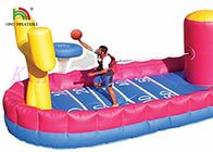 Campo de jogos inflável do tiro do basquetebol do tirante com mola dos jogos dos esportes do PVC dos bens coloridos