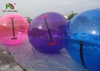 Grande caminhada inflável roxa/azul do PVC de 1.0mm no diâmetro da bola 2m da água para a associação ou o lago