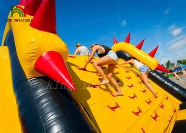 Jogos infláveis dos esportes EN14960/curso de obstáculo inflável com ventilador do CE